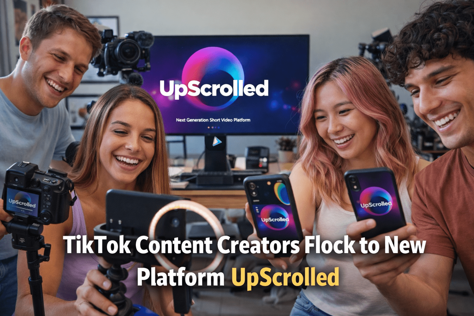 Title: TikTok Content Creators Flock to New Platform UpScrolled