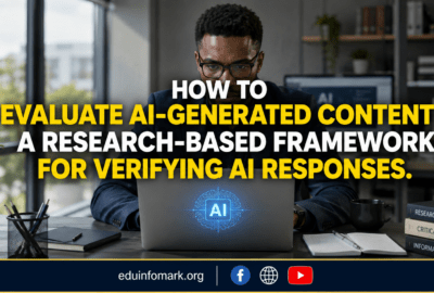 How to Evaluate AI-Generated Content: A Research-Based Framework for Verifying AI Responses