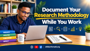 Document Your Research Methodology While You Work